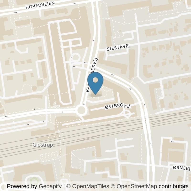 Map: location of PureGym Glostrup Banegårdsvej in Glostrup
