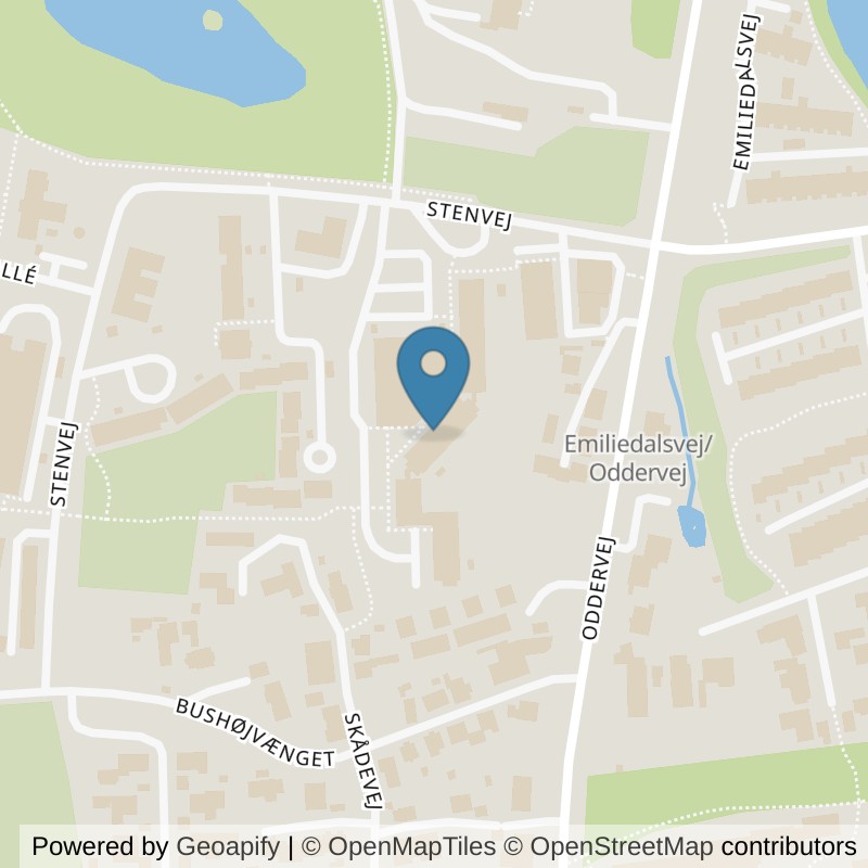 Map: location of PureGym Højbjerg Stenvej in Højbjerg