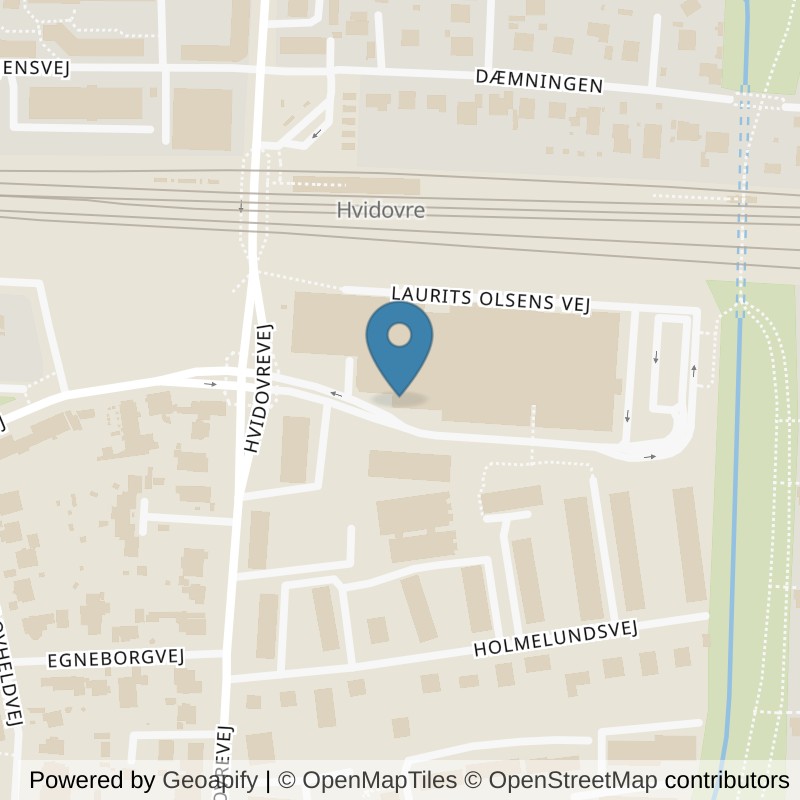Map: location of PureGym Hvidovre Stationscenter in Hvidovre