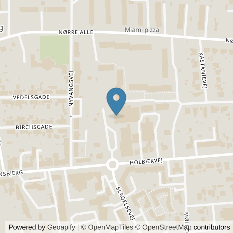 Map: location of PureGym Kalundborg Sct. Jørgensbjerg in Kalundborg