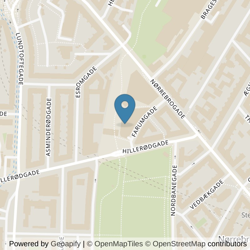 Map: location of PureGym København N Farumgade in København