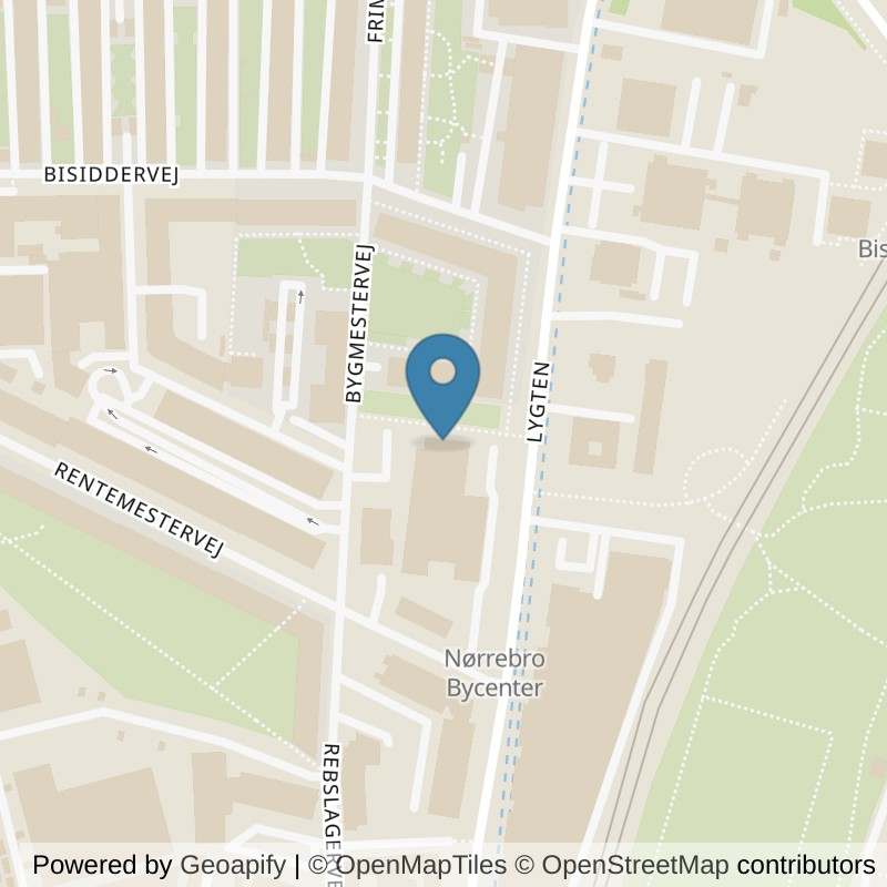 Map: location of PureGym København NV Lygten in København