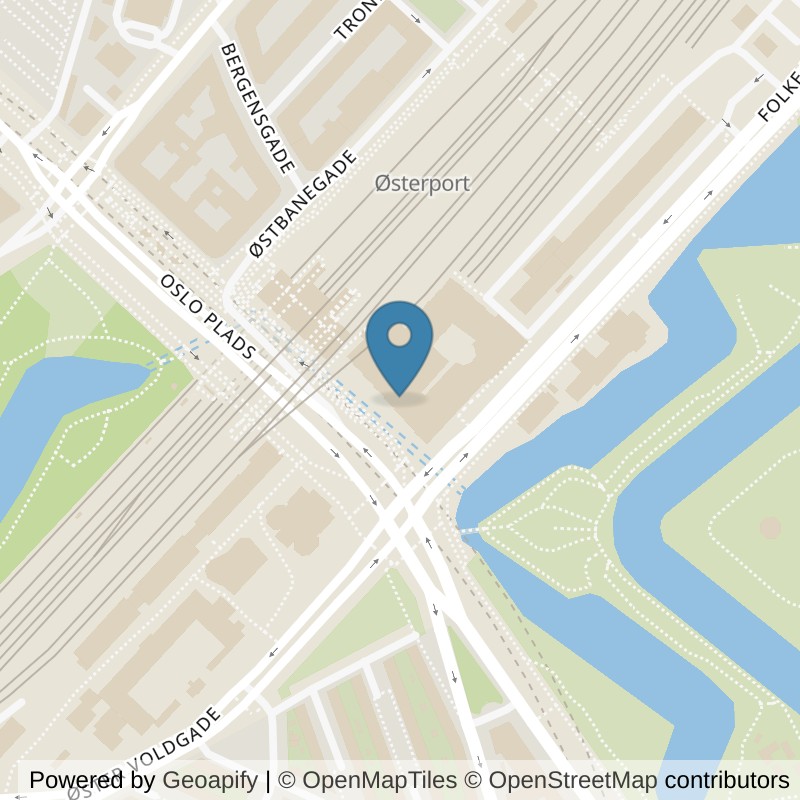 Map: location of PureGym København Ø Oslo Plads in København