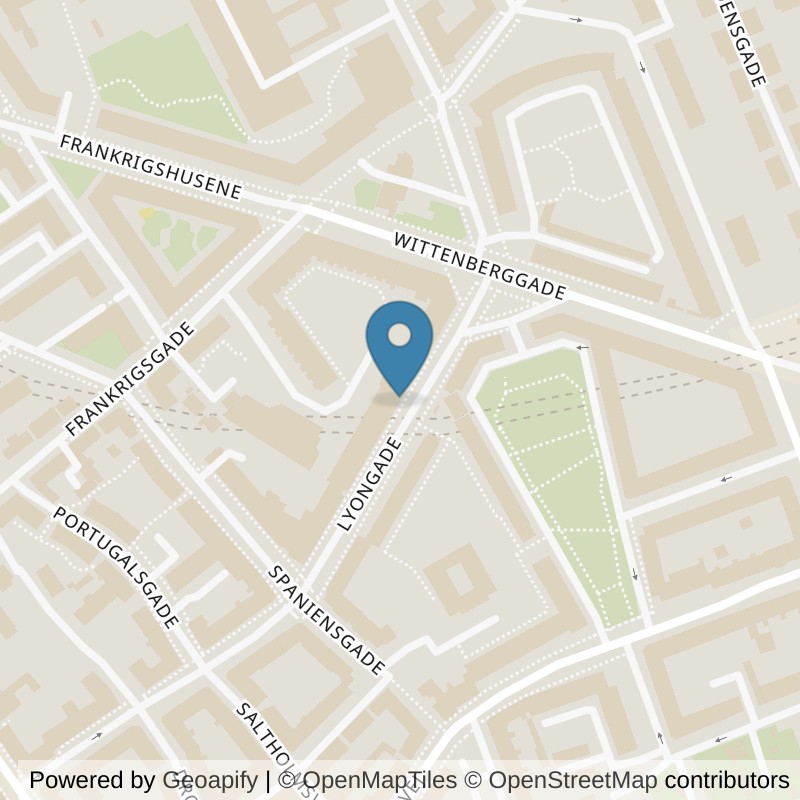 Map: location of PureGym København S Lyongade in København