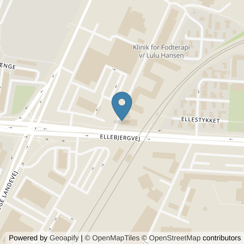 Map: location of PureGym København SV Ellebjergvej in København