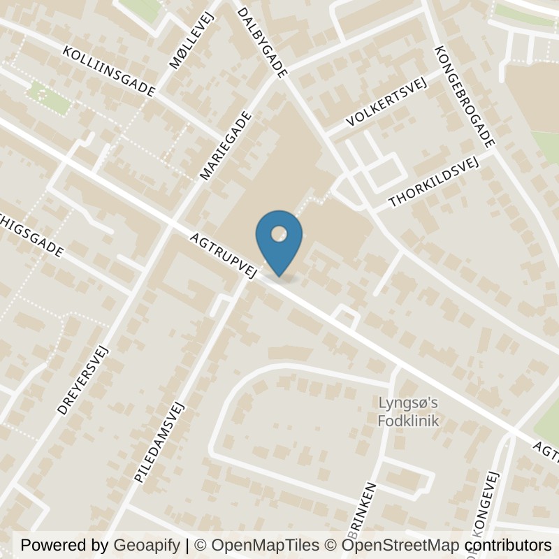 Map: location of PureGym Kolding Agtrupvej in Kolding