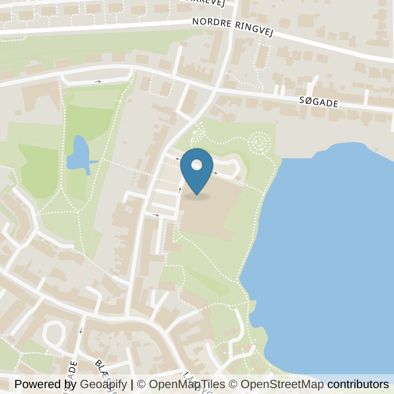 Map: location of PureGym Kolding Slotssøbadet in Kolding