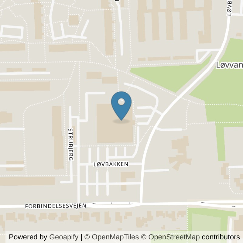 Map: location of PureGym Nørresundby Løvbakken in Nørresundby