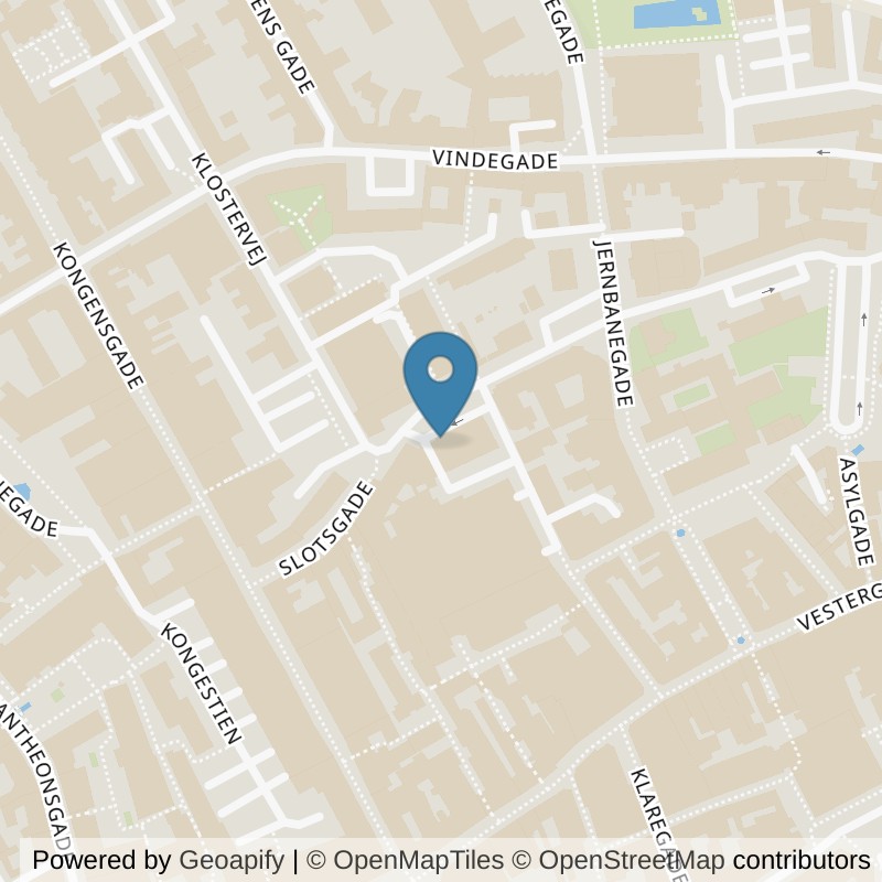 Map: location of PureGym Odense C Odense Slotscenter in Odense