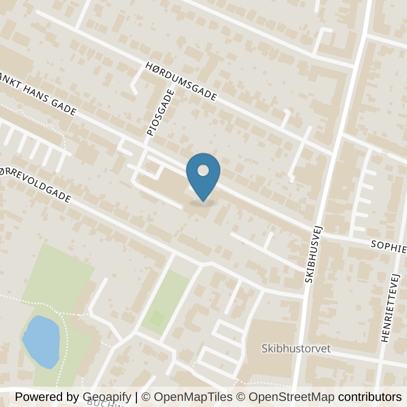 Map: location of PureGym Odense C Sankt Hans Gade in Odense