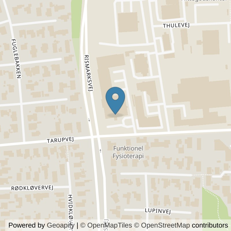 Map: location of PureGym Odense NV Tarupvej in Odense Nv