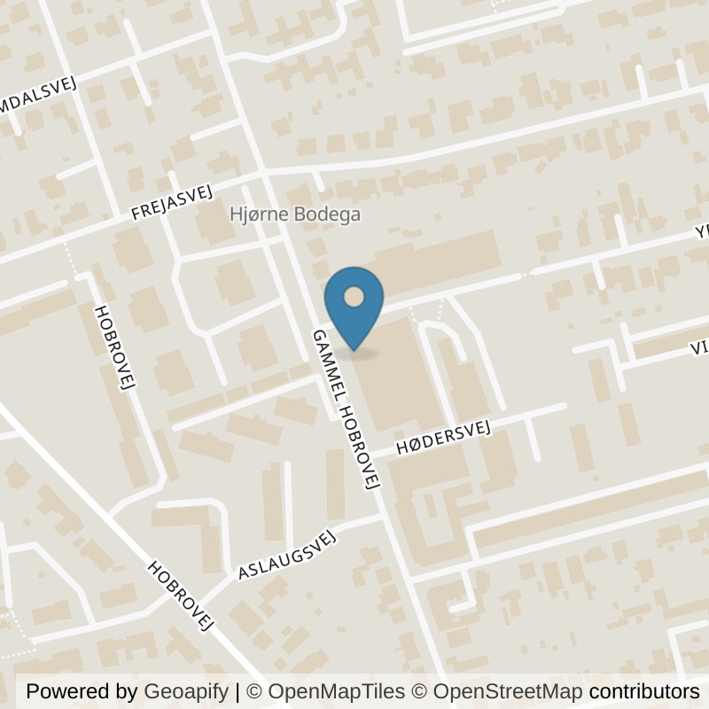 Map: location of PureGym Randers NV Gl. Hobrovej in Randers Nv