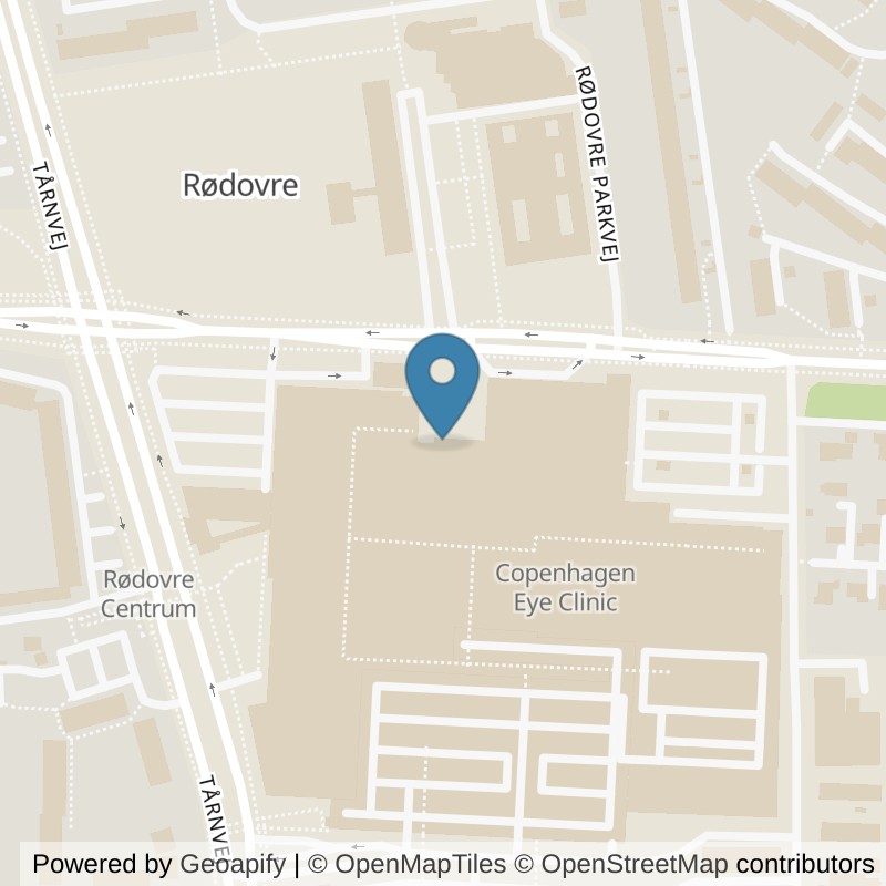 Map: location of PureGym Rødovre Rødovre Centrum in Rødovre