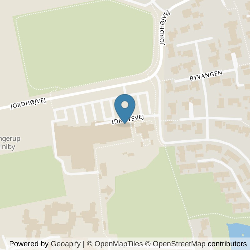 Map: location of PureGym Slangerup Idrætsvej in Slangerup