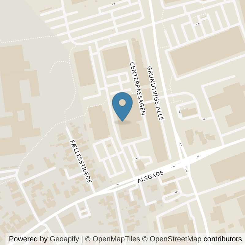 Map: location of PureGym Sønderborg Centerpassagen in Sønderborg