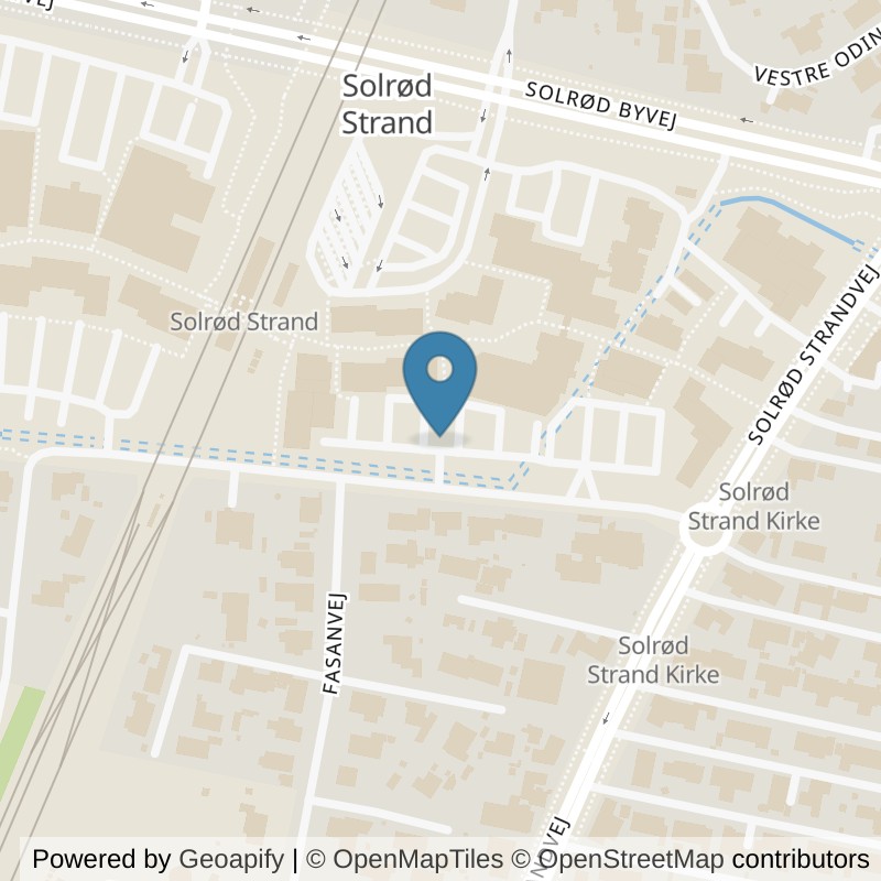 Map: location of PureGym Solrød Strand Solrød Center in Solrød Strand