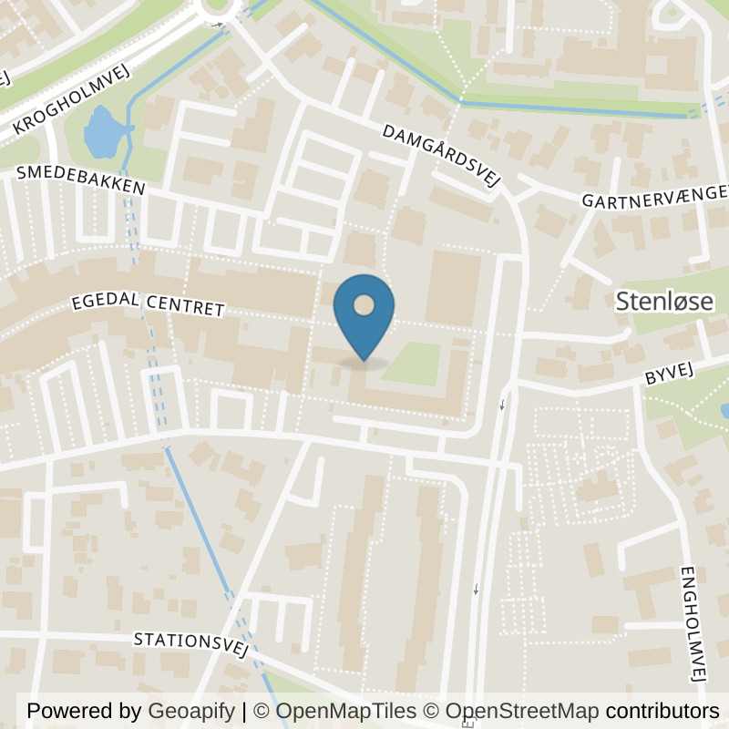 Map: location of PureGym Stenløse Rådhustorvet in Stenløse