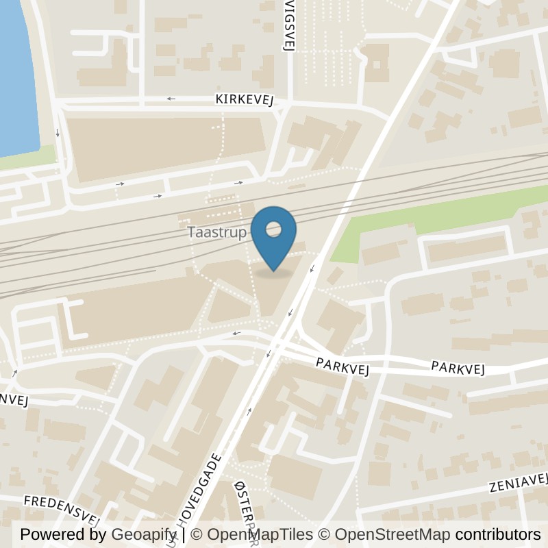 Map: location of PureGym Taastrup Taastrup Torv in Taastrup