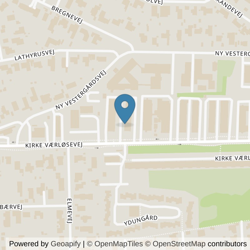 Map: location of PureGym Værløse Kirke Værløse in Værløse