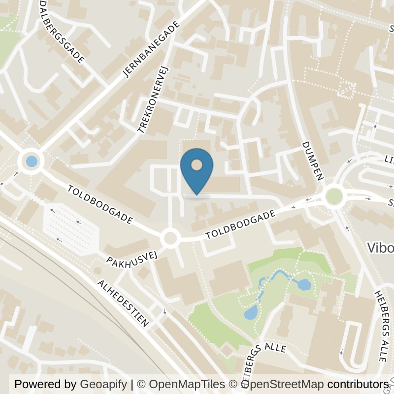 Map: location of PureGym Viborg Slagterivej in Viborg