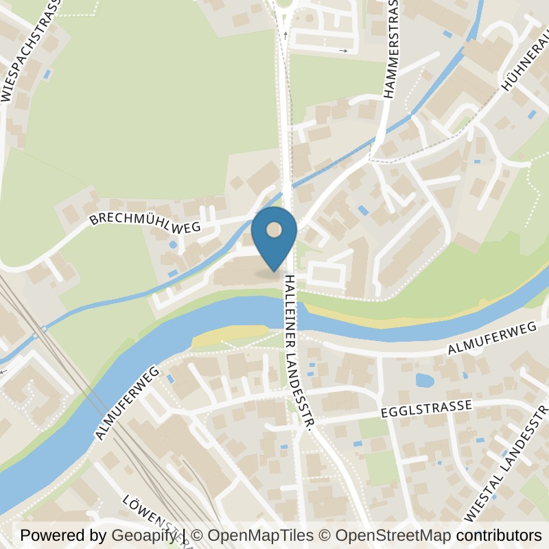 Map: location of purfit Hallein in Hallein