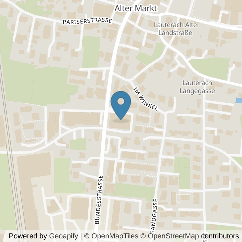 Map: location of purfitness Lauterach in Lauterach