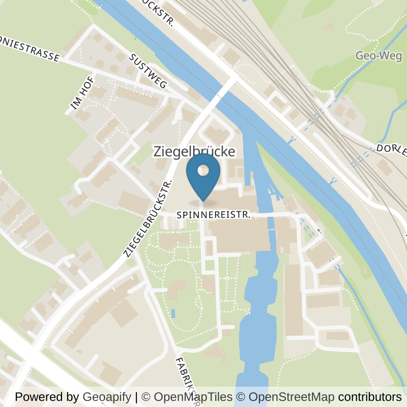 Map: location of QuantumGym Ziegelbrücke in Ziegelbrücke