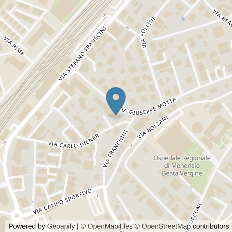 Map: location of RB Training Sport Mendrisio in Mendrisio