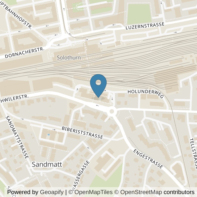 Map: location of Re4mer Training Bahnhof Solothurn in Solothurn