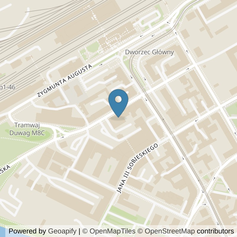 Map: location of RMG GYM Bydgoszcz Unii Lubelskiej 4D in Bydgoszcz