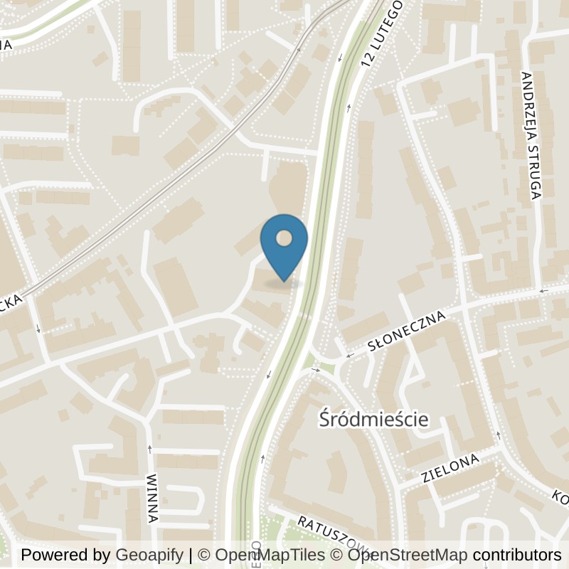 Map: location of RMG GYM Elbląg 12 Lutego 19 in Elbląg