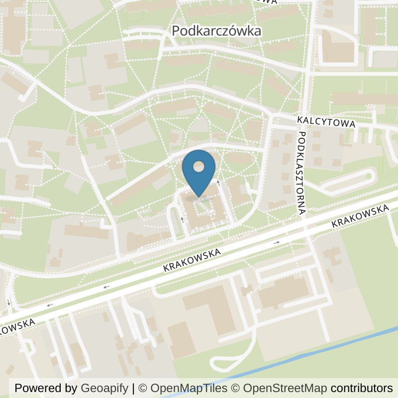 Map: location of RMG GYM Kielce Kryształowa 4 in Kielce