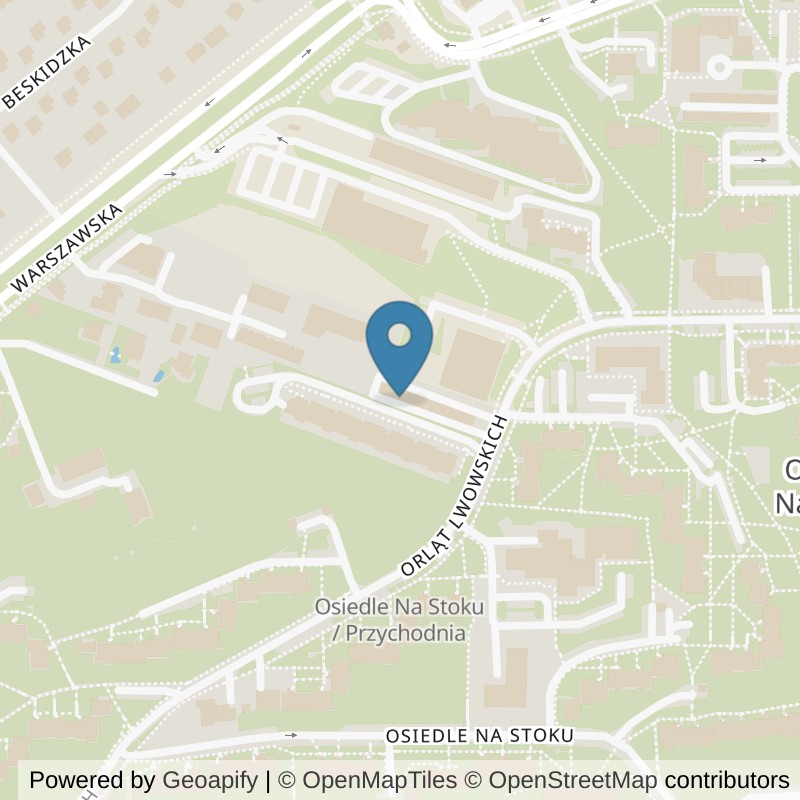 Map: location of RMG GYM Kielce Orląt Lwowskich 72K in Kielce