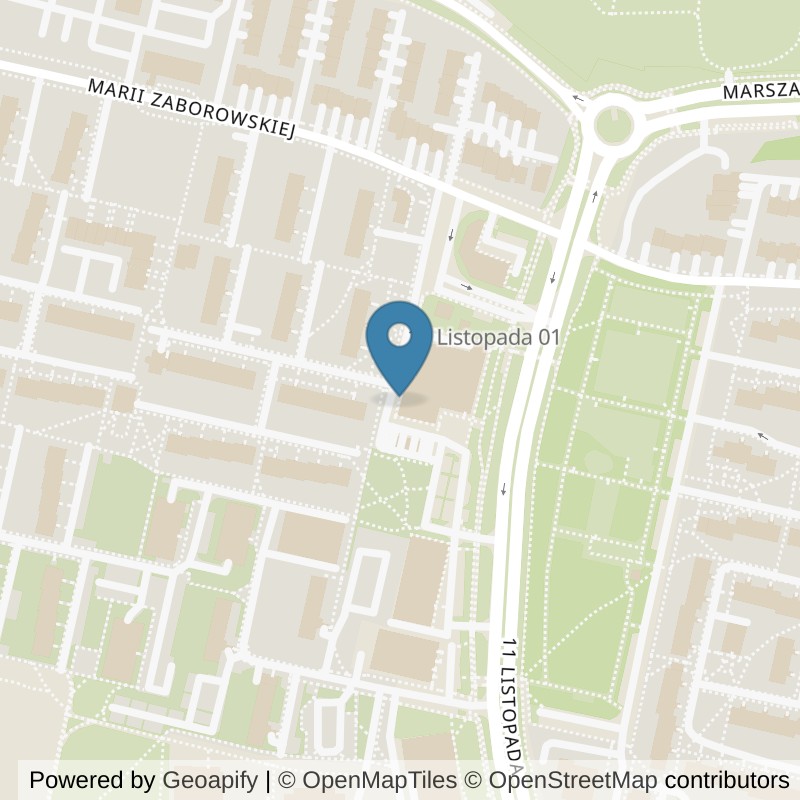 Map: location of RMG GYM Słupsk 11 Listopada 17 in Słupsk