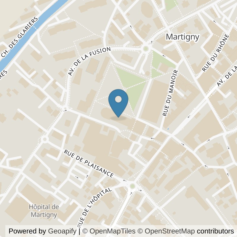 Map: location of Saiyan Academy Martigny in Martigny