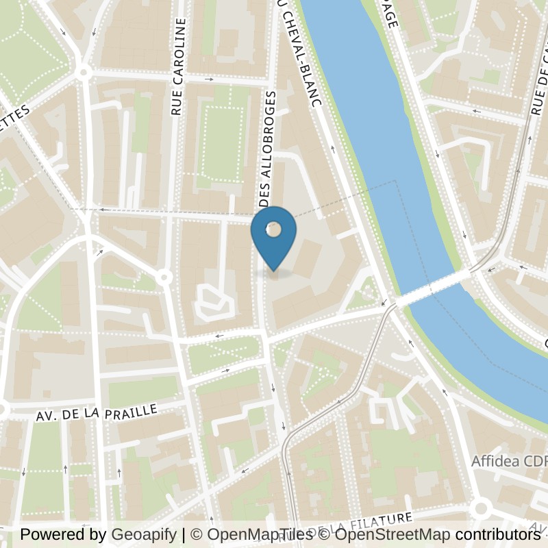 Map: location of Salle de gymnastique de l'école des Allobroges in Carouge