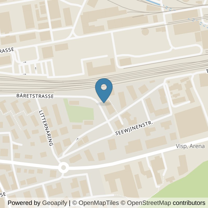 Map: location of SAMS GYM - Fitnessstudio Visp-Center in Visp