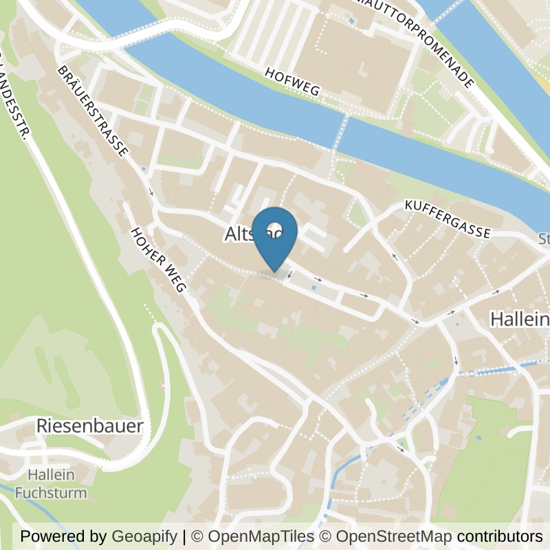 Map: location of SANBO ZENDO Hallein in Hallein
