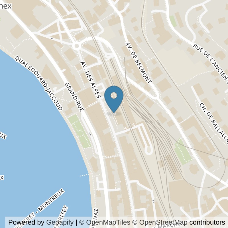 Map: location of Sandra Romanik - Coach sportive in Montreux