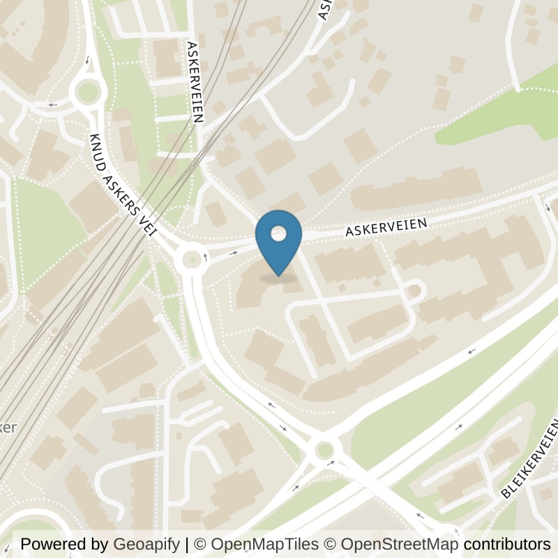 Map: location of SATS Asker in Asker