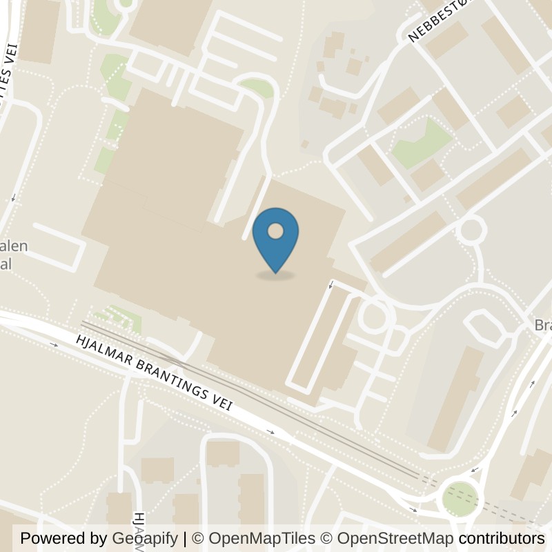 Map: location of SATS Oasen in Bergen