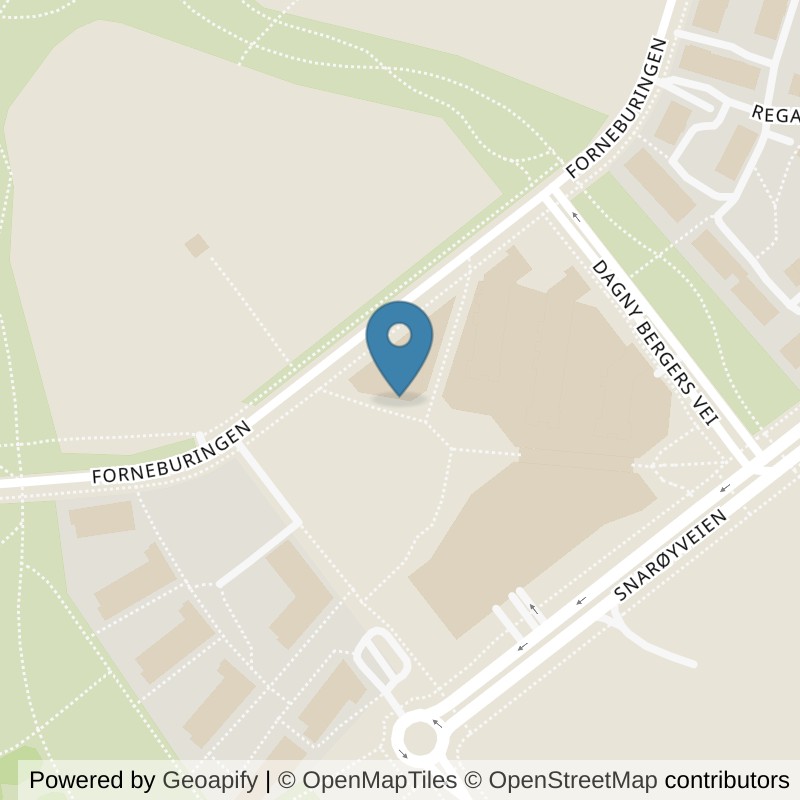 Map: location of SATS Fornebu in Fornebu