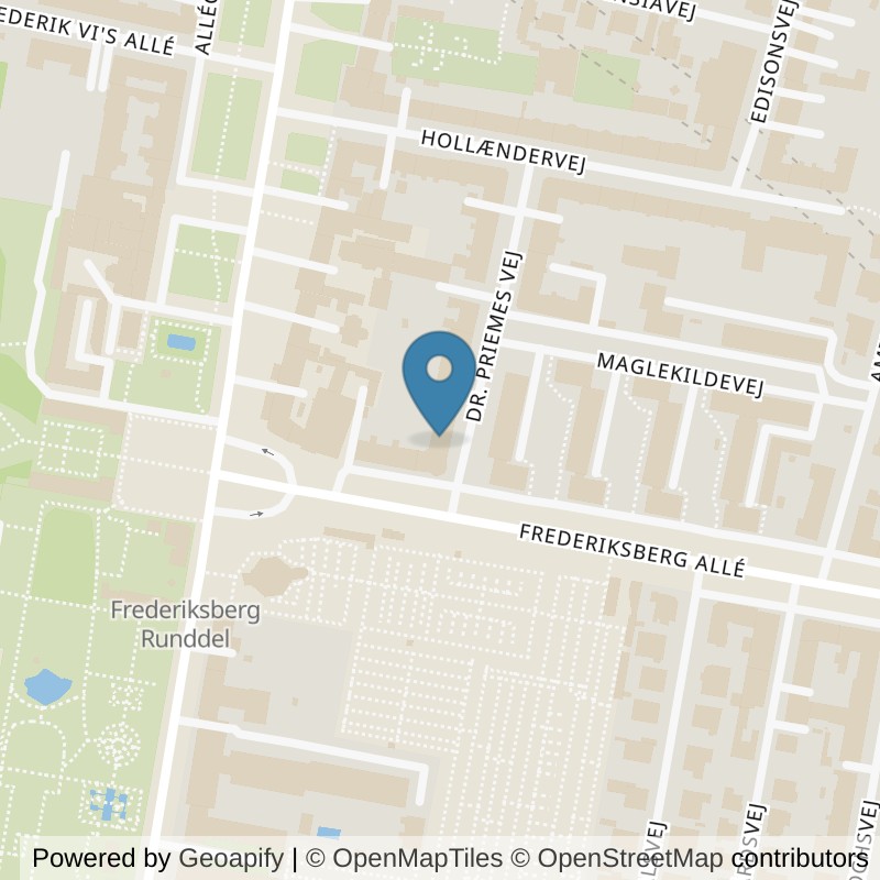 Map: location of SATS FRB - ABC in Frederiksberg C