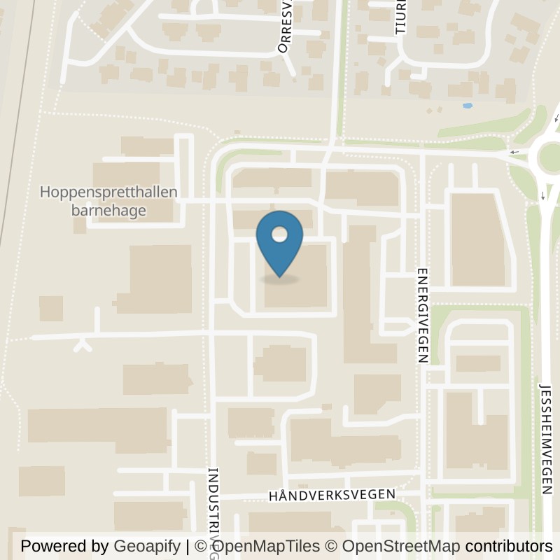 Map: location of SATS Jessheim in Jessheim