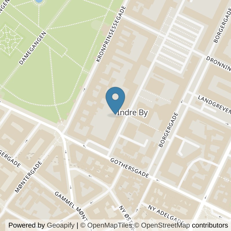 Map: location of SATS Adelgade in København