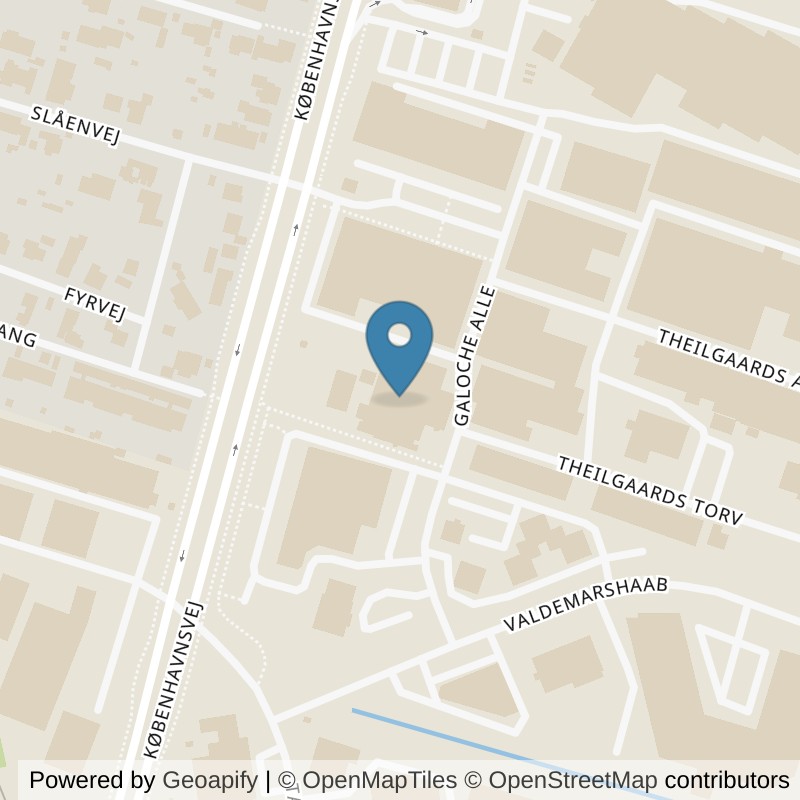 Map: location of SATS Køge - Den hvide by in Køge