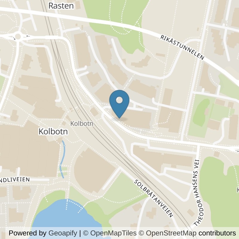 Map: location of SATS Kolbotn in Kolbotn