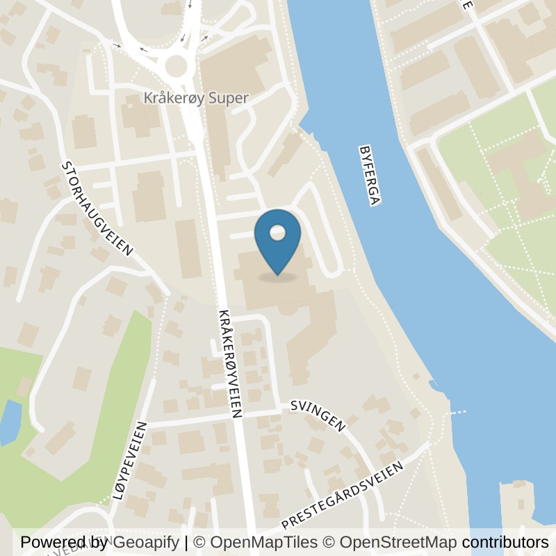 Map: location of SATS Fredrikstad in Kråkerøy