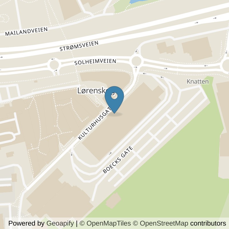 Map: location of SATS Metro in Lørenskog