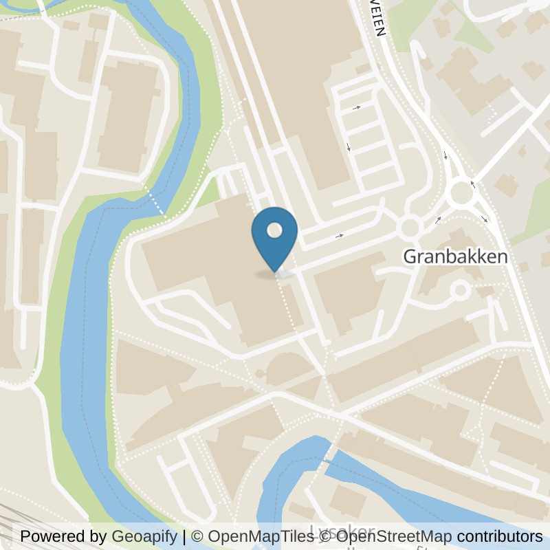 Map: location of SATS CC Vest in Oslo
